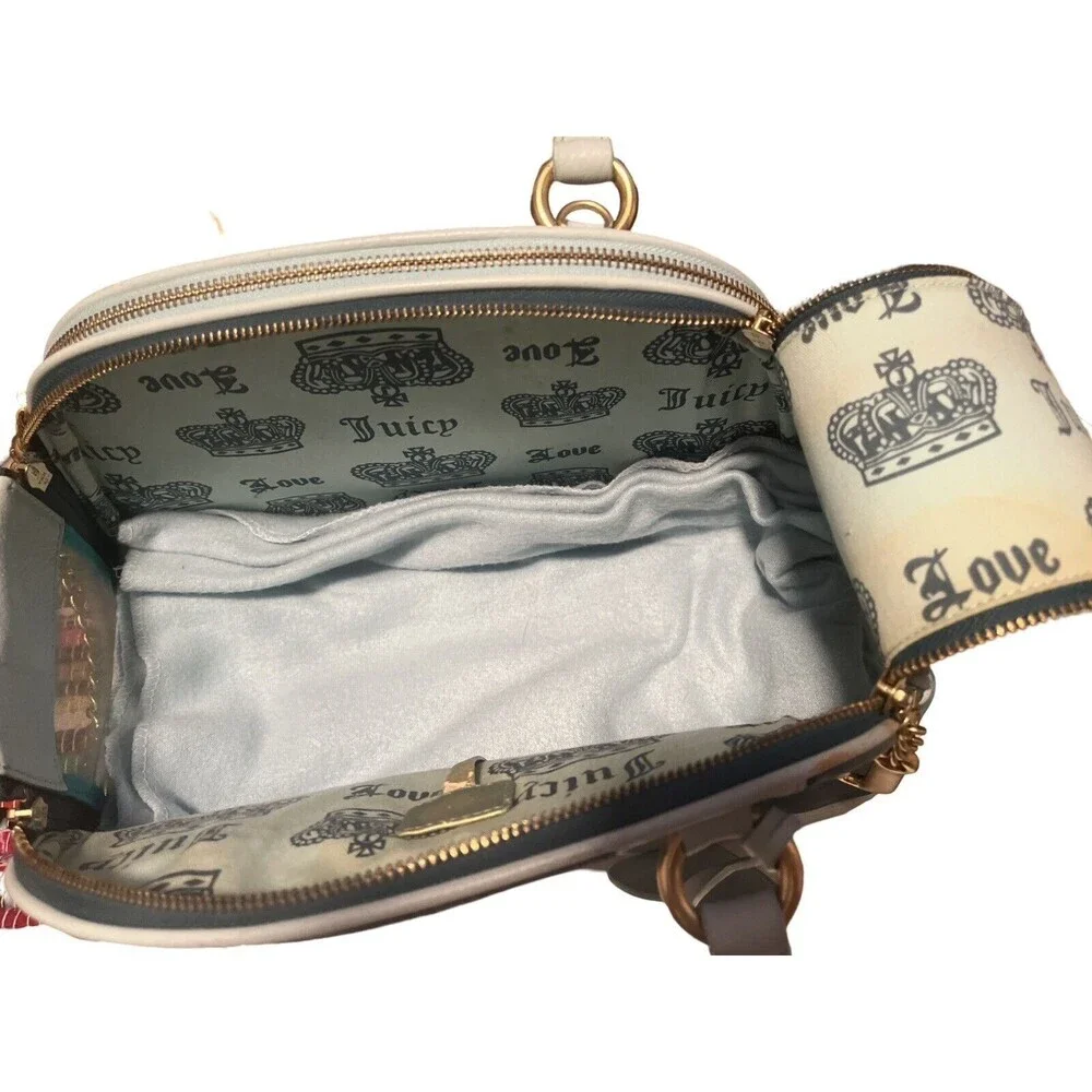 Vintage Juicy Couture Y2K Velour Pet Carrier Color Green plus xtra dog clothes